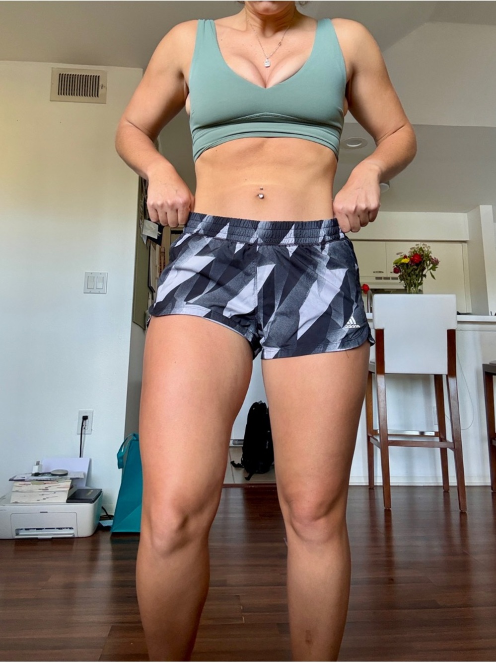 Adidas Geometric Women's Running Shorts